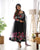 BLACK  COLOURED PURE SOFT ORGANZA ANARKALI SUIT SET WITH FULLY STITCHED DKB-25